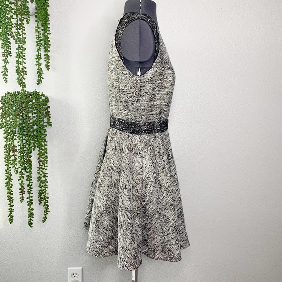 Rachel Zoe Marley Metallic Multi Fit & Flare Mini Dress Women's Size 8 - Picture 4 of 9